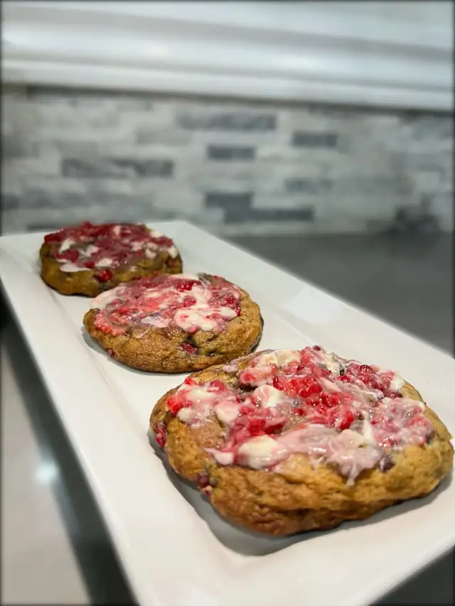 White Chocolate Raspberry Cookies
