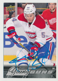 CHARLES HUDON MONTREAL CANADIENS SIGNED UD OVERSIZE YOUNG GUNS