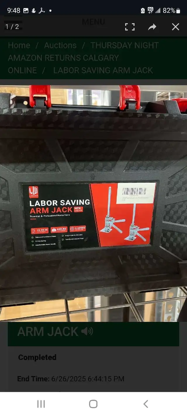 LABOR SAVING ARM JACK in Hand Tools in Calgary - Image 2