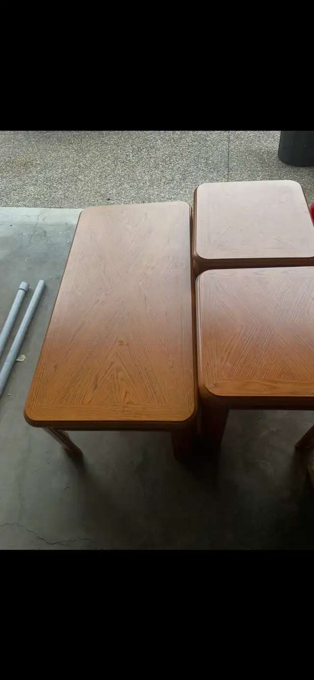 Solid wood coffee and end tables628543937390101215