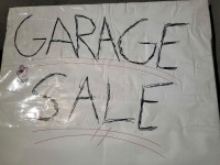 Garage sale. April 20th 