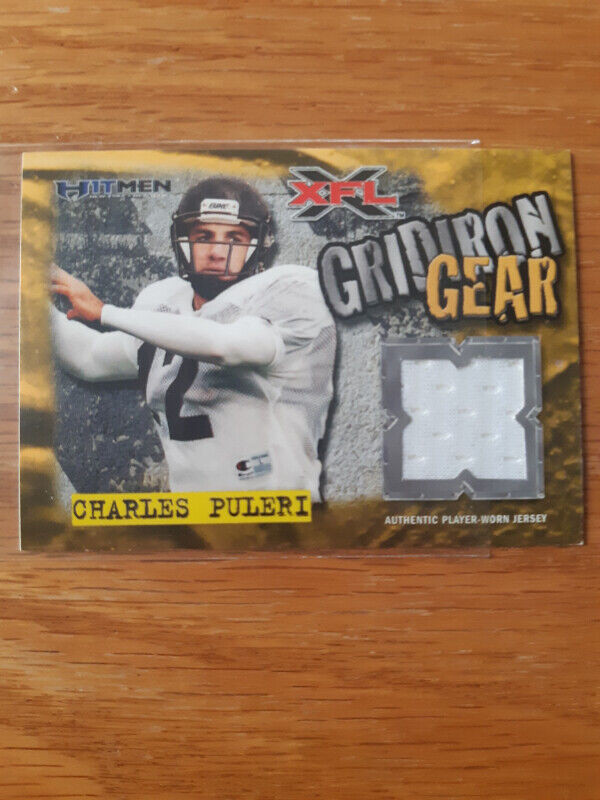 2001 Topps XFL Gridiron Gear Jersey Charles Puleri in Arts & Collectibles in St. Catharines - Image 2