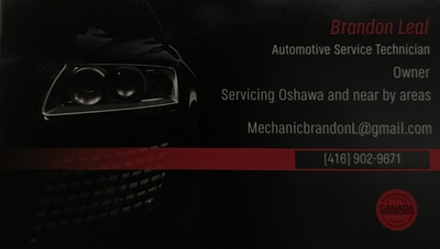 Mobile automotive service and repair completed by licensed automotive service technician red seal ce...