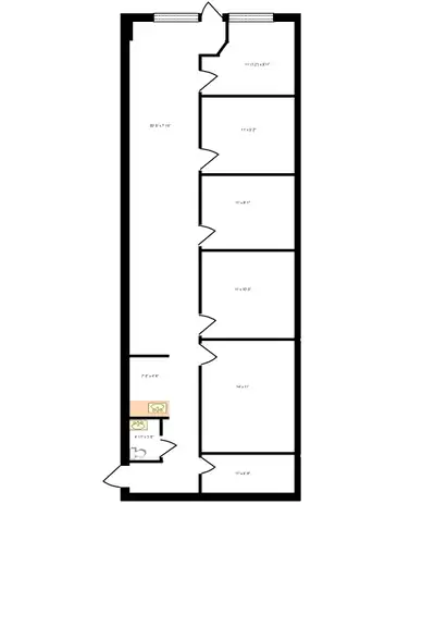 Office space for rent in Ajax 1200 sq.ft. with 5 private offices and a small room for storage. Perfe...