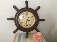 Vintage Ship’s Wheel Clock