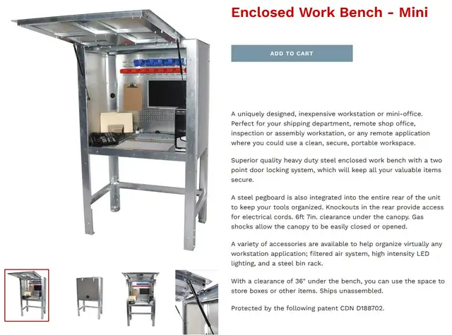 LOCKING TOOL CABINET. TOOL CHEST. LOCKABLE WORKBENCH WORKSTATION in Tool Storage & Benches in City of Toronto - Image 9