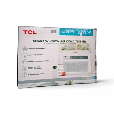 Ce climatiseur de fenêtre intelligent TCL H8W35W de 8 000 BTU est parfait pour rafraîchir efficaceme...