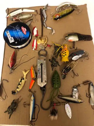 Multiple fishing lures, View more