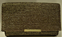 NEW, WOVEN GOLDEN RAFFIA CLUTCH, NEVER USED