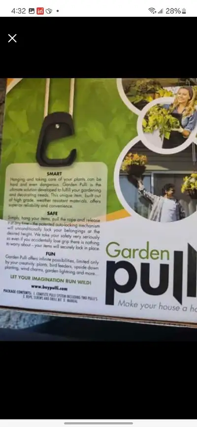 Garden pulling (holds 80lbs_ 12 feet, View more