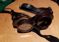Vintage Willson Welding Goggles with flip up tinted lenses