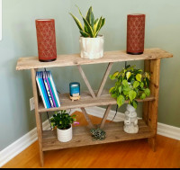 Plant Stand - Rustic barnboard 3 tier plant stand.