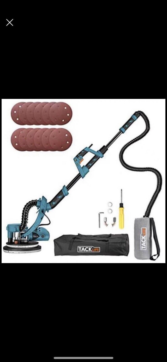 TACKLIFE Electric Drywall Sander, Pole Wall Polisher 225MM in Power Tools in City of Toronto