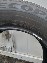 Bridgestone Ecopia EP 422 plus all-season tires. 15 inch.