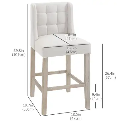 Modern Counter Bar Stool Tufted Upholstered Counter Chair for, View more