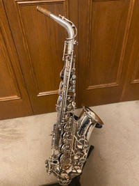 Beautiful Silver Pated Selmer Mark VI Alto Saxophone