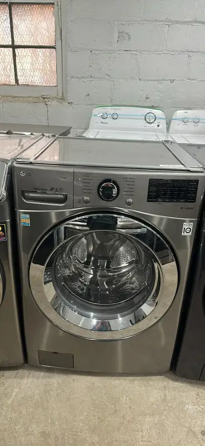 LG 27" inch stainless steel front load washer, View more