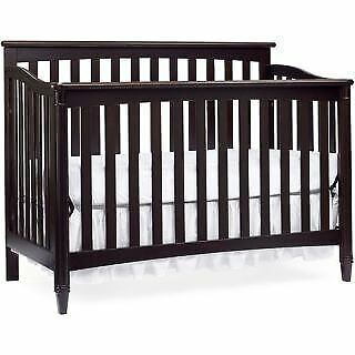 Europa Baby Geneva 4 in 1 Convertible Crib Espresso Cribs