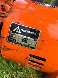 Vintage Acklands Generator