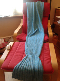 Adult size mermaid tail blanket