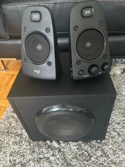 Z625 200W RMS THX Logitech 2.1 speakers, View more