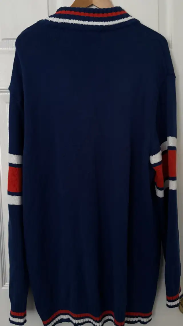 EDMONTON OILERS KNITTED ZIP NECK MENS VINTAGE SWEATER in Men's in St. Albert - Image 5