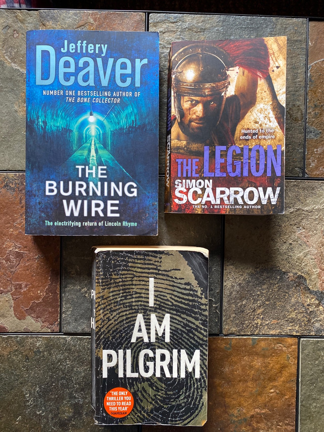 3 Bestsellers from Jeffery Deaver, Simon Scarrow, Terry Hayes in Fiction in Edmonton