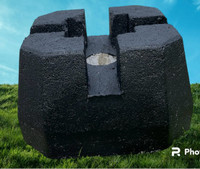 Cement post holder (Black) (4x4)