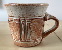 Earth Tone 8-oz Handcrafted Signed Pottery Mug