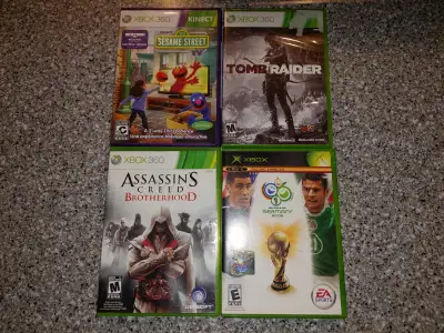 Xbox and Xbox 360 games (Assassin's Creed, Tomb Raider), View more