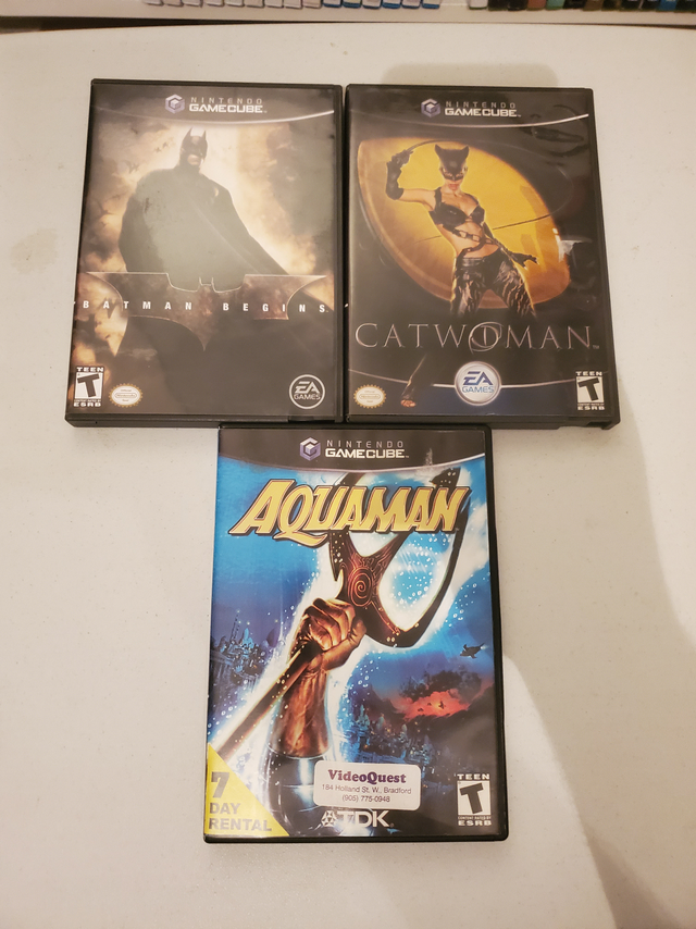 Gamecube Super Hero Bundle AQUAMAN BATMAN CATWOMAN in Older Generation in Barrie - Image 2