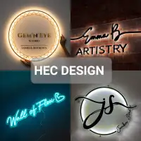 CUSTOM 3D NEON AND BUSINESS SIGNS FOR STORES OFFICES EVENTS