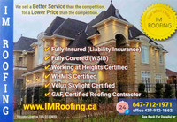 Professional GTA Roofing Repairs and Services!
