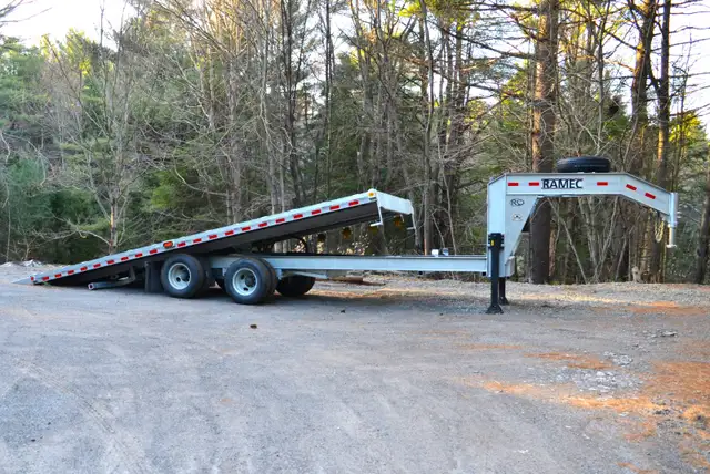 TRAILER Plate-Forme GOOSENECK Galvanisé 2023 8' x 24' in Cargo & Utility Trailers in Laurentides - Image 2