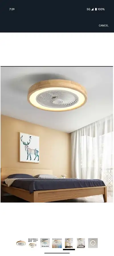 LED Ceiling Fan Light with Remote, View more