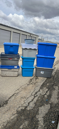 Storage bins totes set of 11 