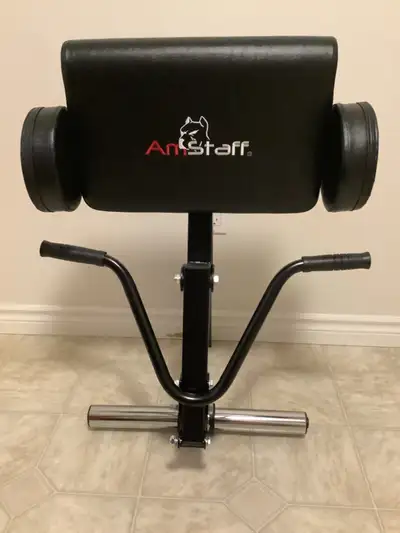 AmStaff Preachers Curl Attachment for Workout Bench Brand New just modified to fit a bench that have...
