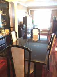 Black Lacquer Dining room table