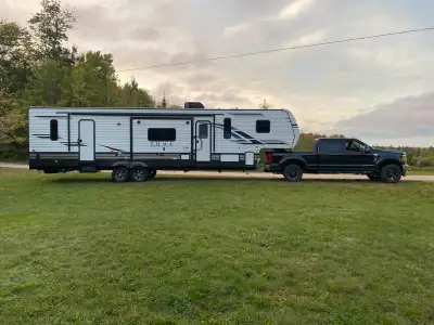 2021 Puma 383 DSS 2 slideouts 14 foot garage Rear patio 2 bathrooms Outside shower And much more. No...