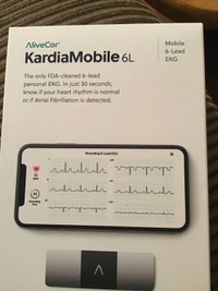 KardiaMobile 6L personal ekg heart monitor 