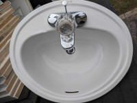 Crane Sink with Delta Faucet Tap Chrome & Plumbing