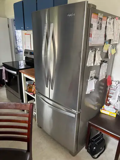 Refrigerator with bottom drawer freezer, View more