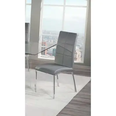 Chaises Milos rembourrées grises – Orren Ellis, View more