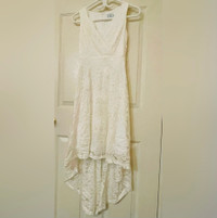White Off the Shoulder Dress - size XS 