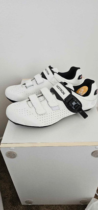 White cycling shoes size 11