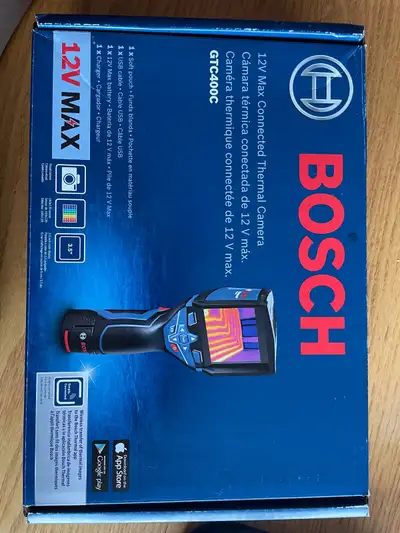 Bosch GTC409C rechargeable thermal camera. New, used twice. Comes with everything including case.