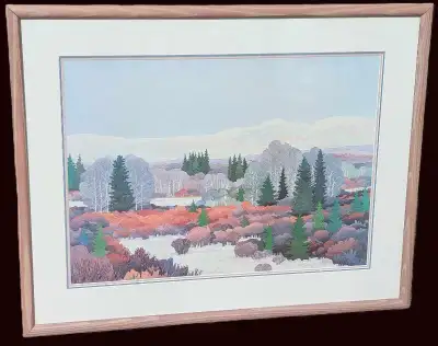 Signed #'d Ltd Ed. Canadian Keith Thomson 1st Snow Framed Print!, View more