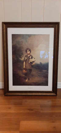"The Cottage Girl" Framed Print - Frme Size 41.5" x 23.75"