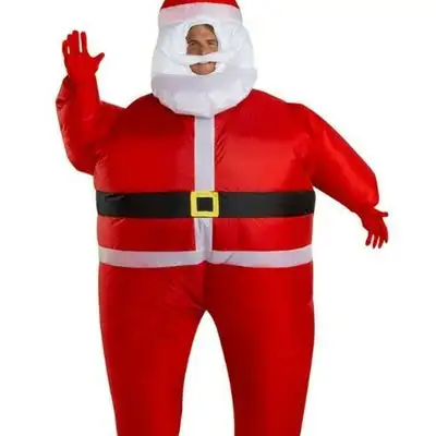 BRAND NEW WONDERSHOP INFLATABLE SANTA COSTUME COMPARE AT $69.95 I have 3 of them, 1 for $30 2 for $5...