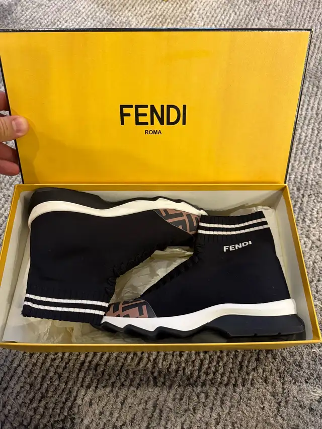 ** Authentic Woman’s Fendi Rockoko Sneaker Boot size 36 in Women's - Shoes in City of Toronto - Image 6
